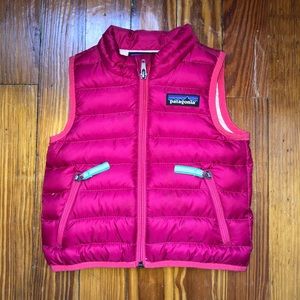 Patagonia down vest 3-6m